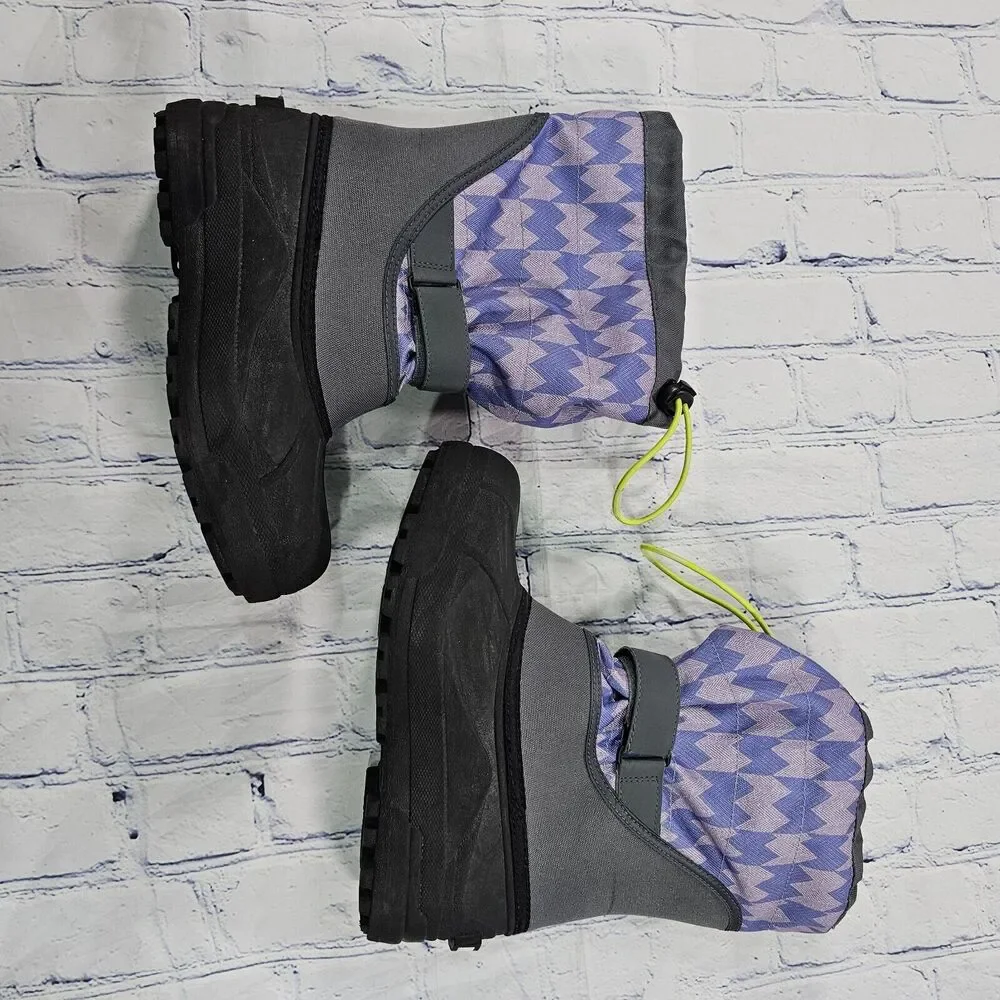 Columbia WOMENS YOUTH SZ 6 Powderbug Plus II Print Snow Boot Waterproof Purple - Picture 6 of 11